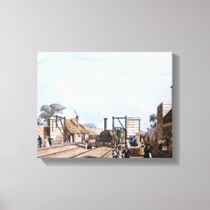 Impressão Em Tela Estrada de ferro de Liverpool e de Manchester: