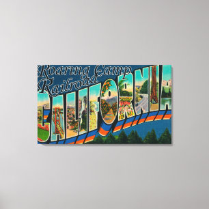 Impressão Em Tela Estrada-férrea do Campo de Estrada, CA - Cenas com