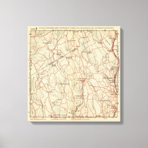 Impressão Em Tela Estradas da bicicleta em New York e em connecticut