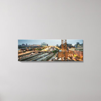 Impressão Em Tela Estradas de Chicago Convergentes Panorâmicas