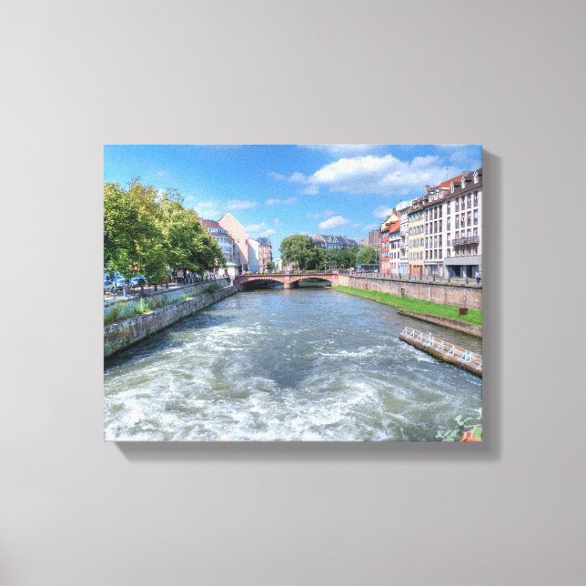 Impressão Em Tela Estrasburgo no Verão (Frente)