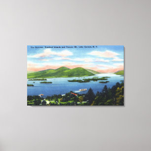 Impressão Em Tela Estreitos, cem ilhas, Mountain View da língua