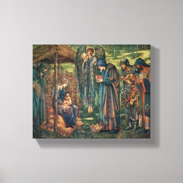 Impressão Em Tela Estrela de Belém (por Edward Burne-Jones) (Frente)