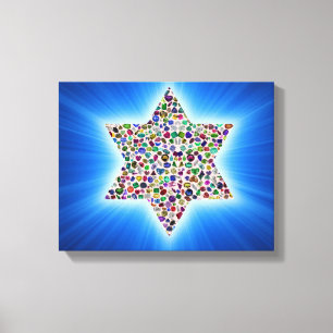 Impressão Em Tela Estrela de Davi