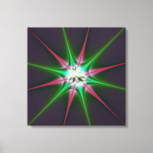 Impressão Em Tela Estrela de Espumação