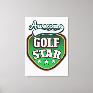 Impressão Em Tela Estrela de Golfe Incrível