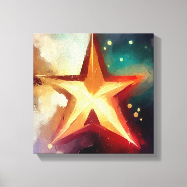 Impressão Em Tela Estrela de Natal 3 (Frente)