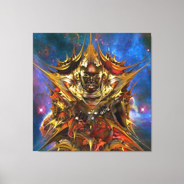 Impressão Em Tela Estrela de Ouro mágica (Frente)