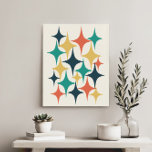 Impressão Em Tela Estrela de Starburst Atômico do Meio século Retroa<br><div class="desc">Meio século,  Starburst de Idade Atômica. Inspirada no espírito otimista daquela época,  essa design emergiu do desejo de misturar as formas icônicas com uma explosão contemporânea de cores brilhantes e elevadoras.</div>