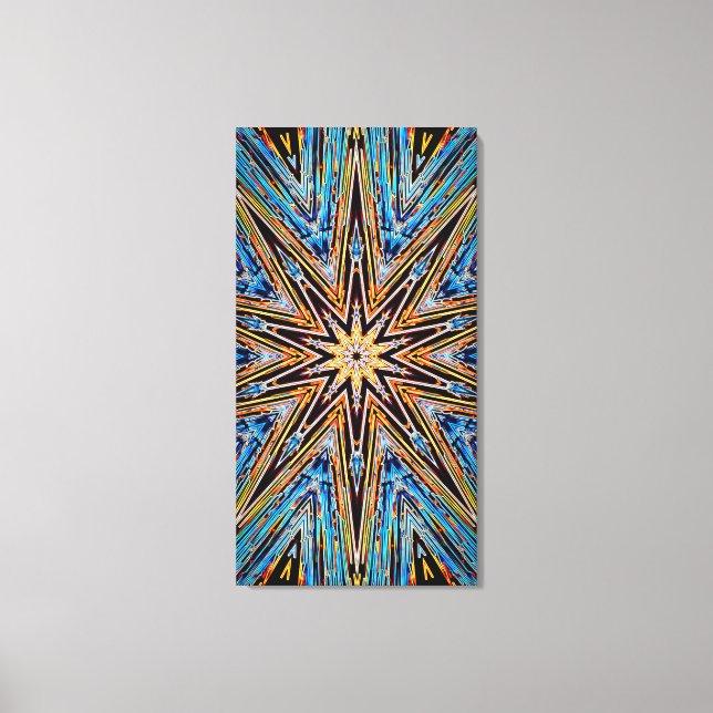 Impressão em Tela Estrela Decágono 21x40 (Frente)