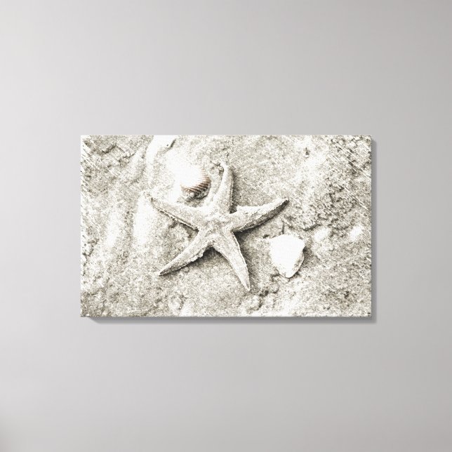 Impressão Em Tela Estrela na areia (Frente)