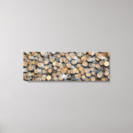 Impressão Em Tela Estrelas ao longo do Rio Grande Cotton Wood Trees 