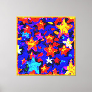 Impressão Em Tela "Estrelas Coloridas Respiratórias". Comprar Agora