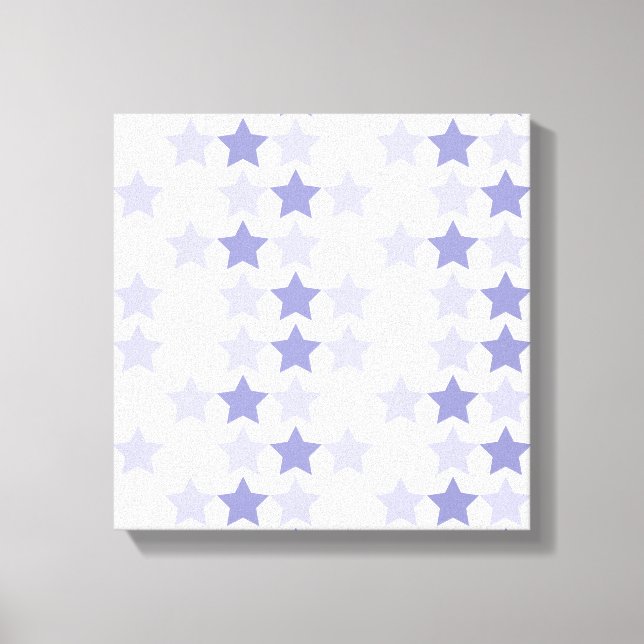 Impressão Em Tela Estrelas de Ombre Azul Patriótica (Frente)