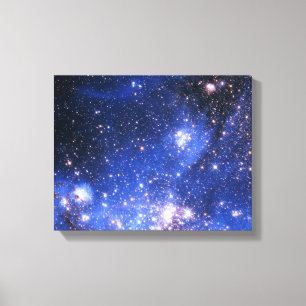 Impressão Em Tela Estrelas Embrionárias Azul de Queda