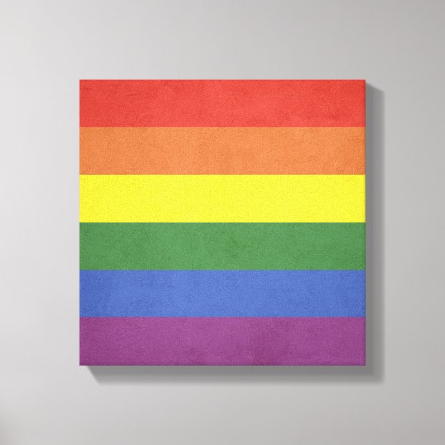 Impressão Em Tela Estrias arco-íris (Frente)