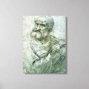 Impressão Em Tela Estude para um apóstolo da última ceia, c.1495