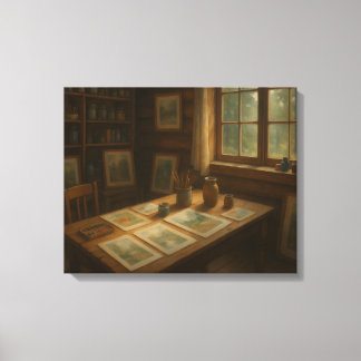 Impressão Em Tela Estúdio de Arte de um Aquecedor