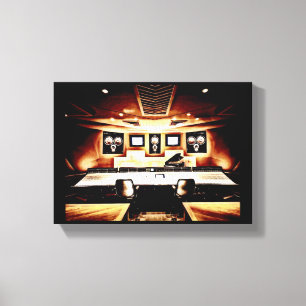 Impressão Em Tela Estúdio de gravação da música