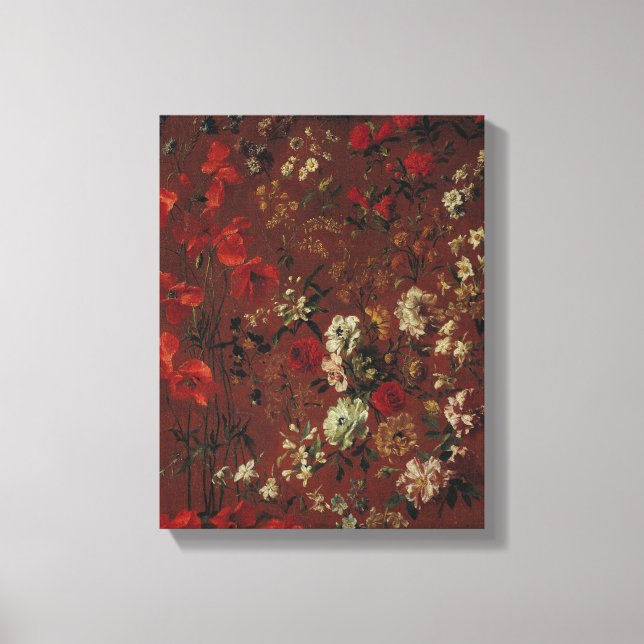 Impressão Em Tela Estudo das Flores, 1720 (Frente)