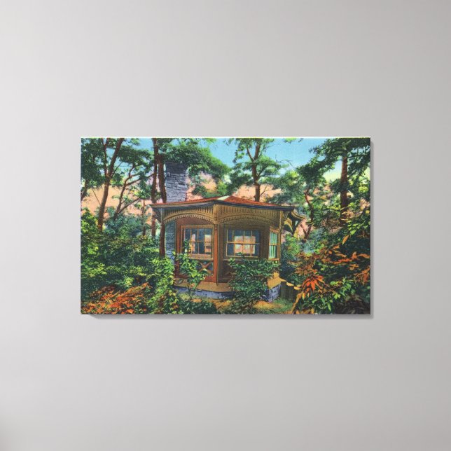 Impressão Em Tela Estudo de Mark Twain na Quarry Fazenda, East Hill (Frente)