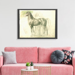 Impressão Em Tela Estudo de um Cavalo por Edgar Degas, Arte Fina Vin