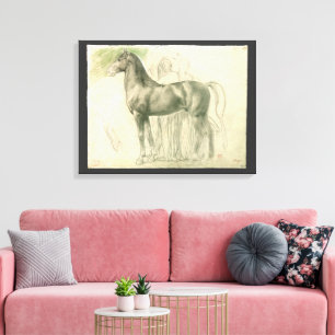 Impressão Em Tela Estudo de um Cavalo por Edgar Degas, Arte Fina Vin