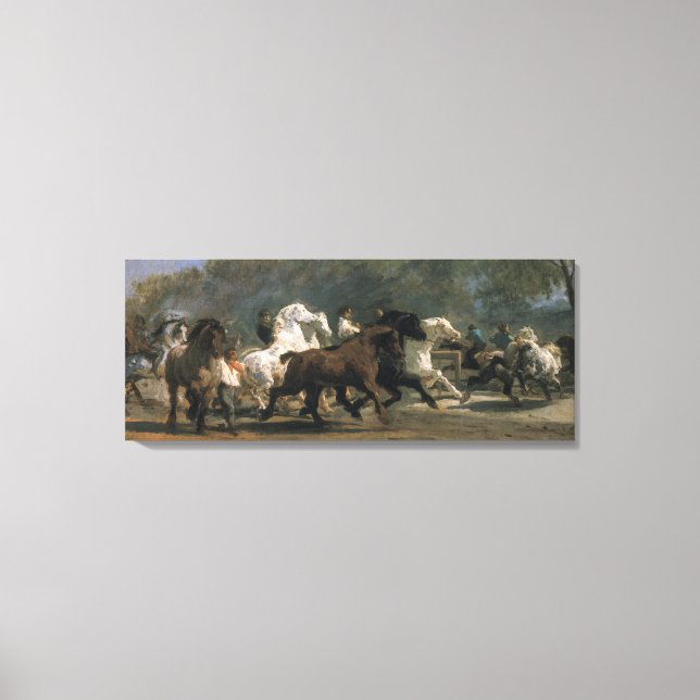 Impressão Em Tela Estudo para o Horsemarket, 1900 (Frente)