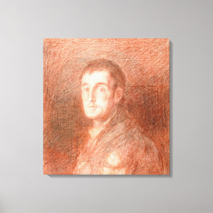Impressão Em Tela Estudo para um retrato equestre