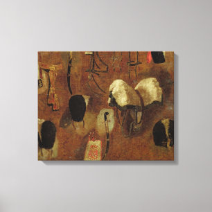 Impressão Em Tela Estudos de Accoutrements militares: um estudo para