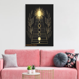 Impressão Em Tela Ethereal Escadaria para a Glória Solar e Louro