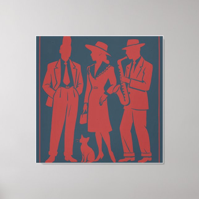 Impressão Em Tela Etiqueta de presentes Zazous (Frente)