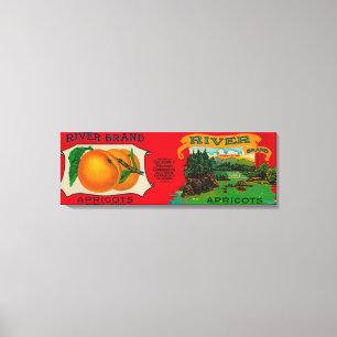 Impressão Em Tela Etiqueta do abricó do rio