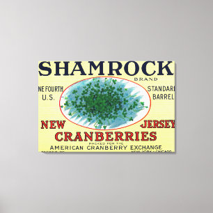 Impressão Em Tela Etiqueta do arando da marca do trevo