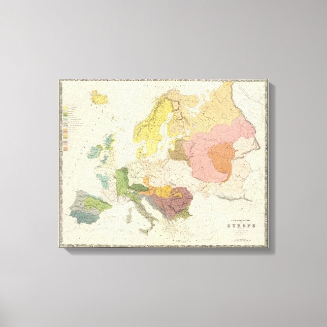 Impressão Em Tela Etnografia, Europa (Frente)