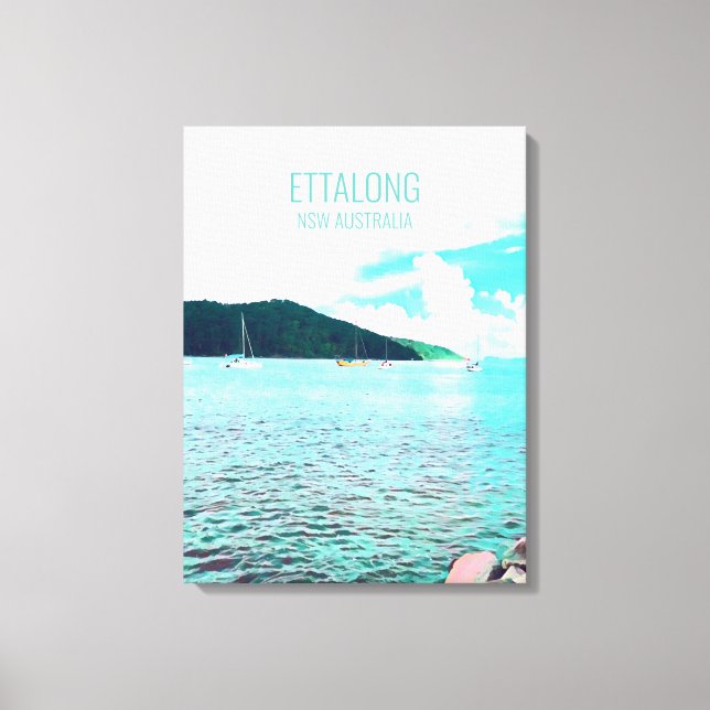 Impressão Em Tela Ettalong Costa Central NSW Austrália (Frente)