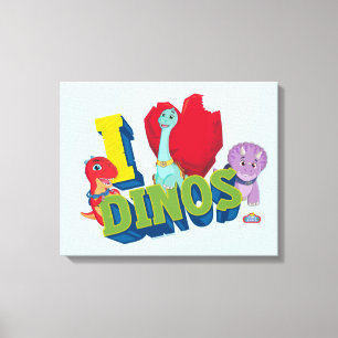 Impressão Em Tela Eu Amo Dinos   Dino Ranch