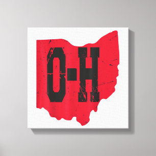 Impressão Em Tela Eu Amo O Meu Script Home De Ohio, Ohio Buckeye Sta
