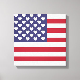 IMPRESSÃO EM TELA EU AMO OS ESTADOS UNIDOS DA AMÉRICA