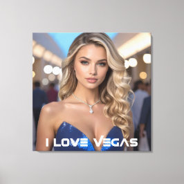 IMPRESSÃO EM TELA EU AMO VEGAS