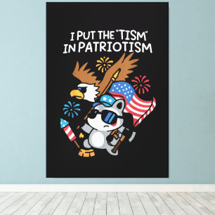 Impressão Em Tela Eu Coloquei o Tismo no Águia Atlética Patriotismo