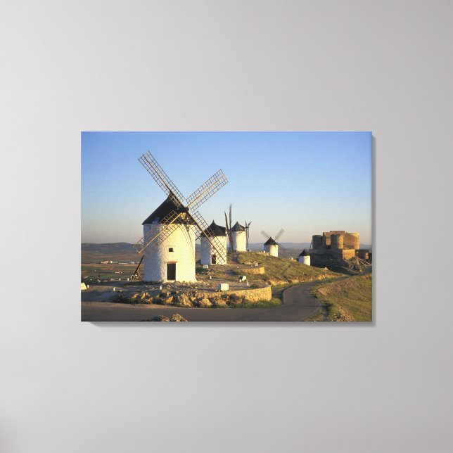 Impressão Em Tela EU, Espanha, La Mancha, Consuegra. Moinhos de vent (Frente)