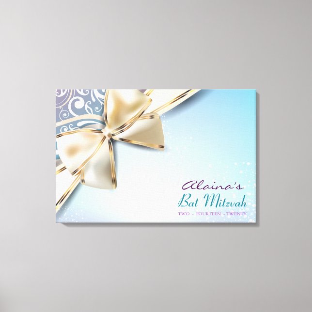 Impressão Em Tela Eu SOU O Bar DIVINE Bat Mitzvah Sinal no Conselho (Frente)