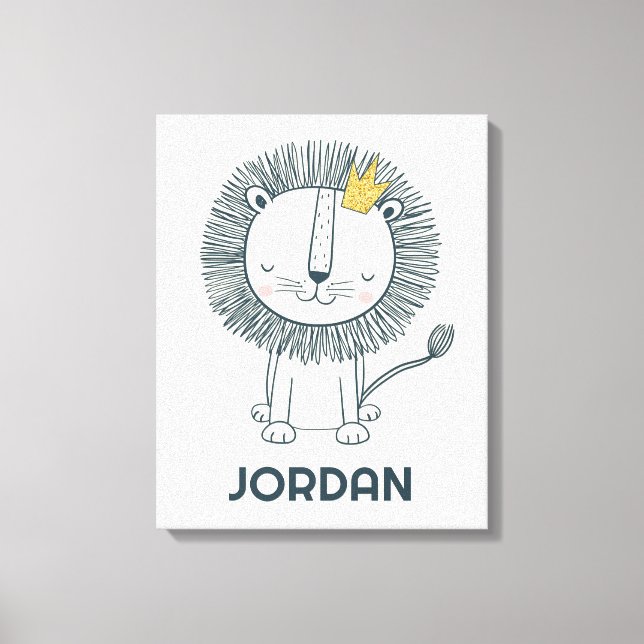 Impressão Em Tela Eu sou um pequeno rei (Frente)