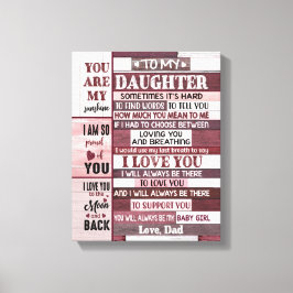 Impressão Em Tela Eu te amo... presente da filha