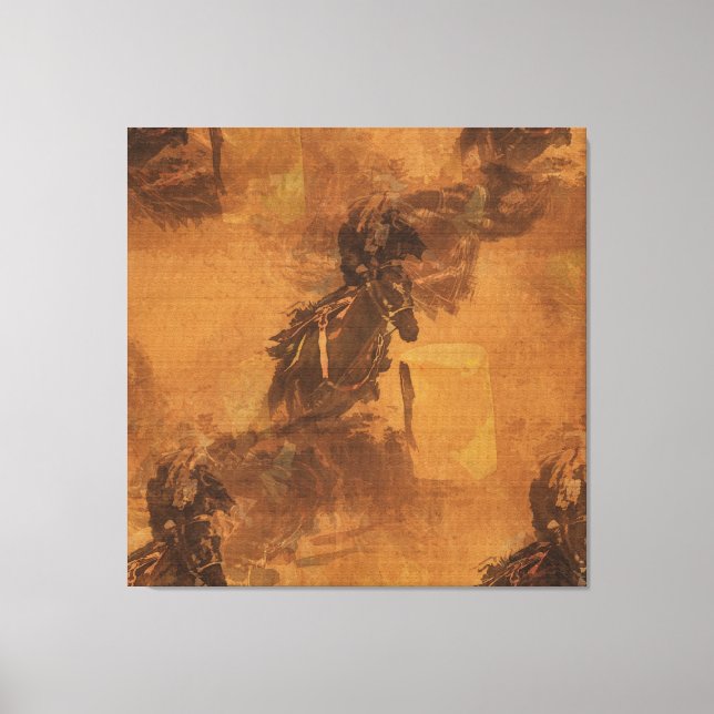 Impressão Em Tela Eu Vivo Para Barrel Race - Evento Rodeio (Frente)