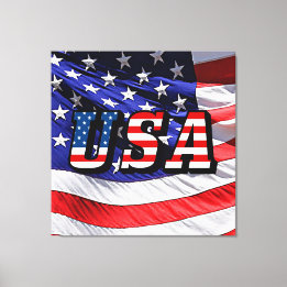 Impressão Em Tela EUA - Bandeira americana