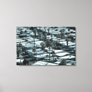 Impressão Em Tela EUA, Califórnia, Primaveras de Palm. Trailer Park