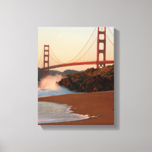 Impressão Em Tela EUA, Califórnia. Vista da Ponte Golden Gate