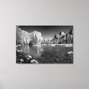 Impressão Em Tela EUA, Califórnia. Vista do Vale do Yosemite